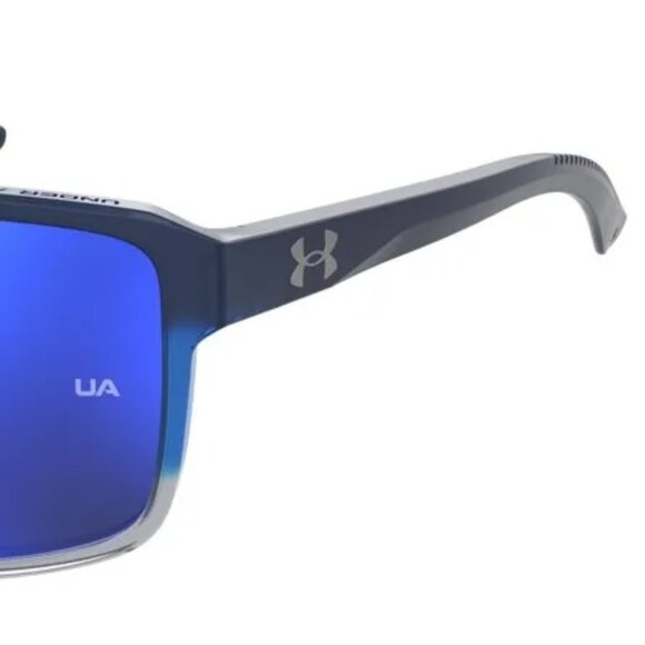 UNDER ARMOUR KICKOFF Sunglasses Rectangular Blue Mirror Lens 0MXZ0 NEW - Picture 10 of 11